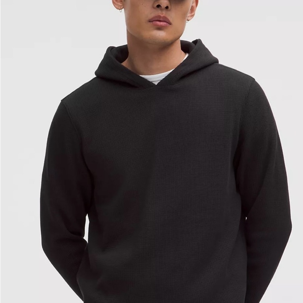lululemon athletica men’s medium cotton blend waffle knit Hoodie